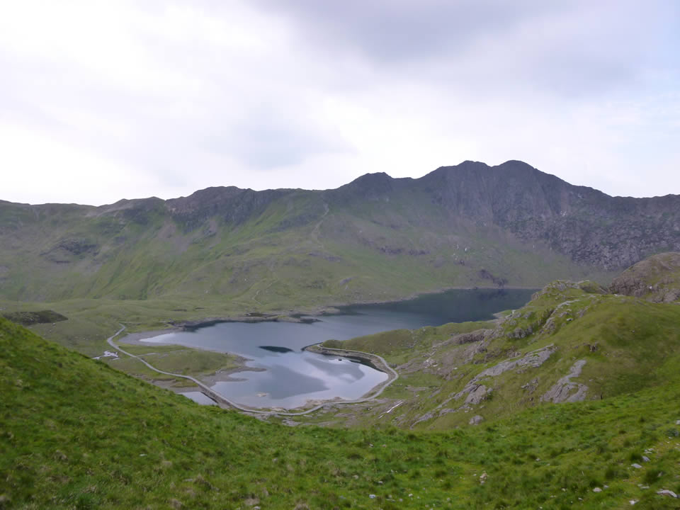 Looking toward the Miner's Track from the Pyg Track on Snowdon