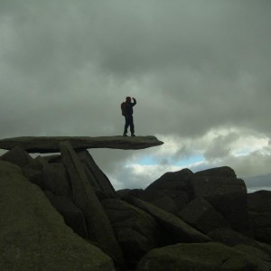 The Cantilever stone on Glyder Fach